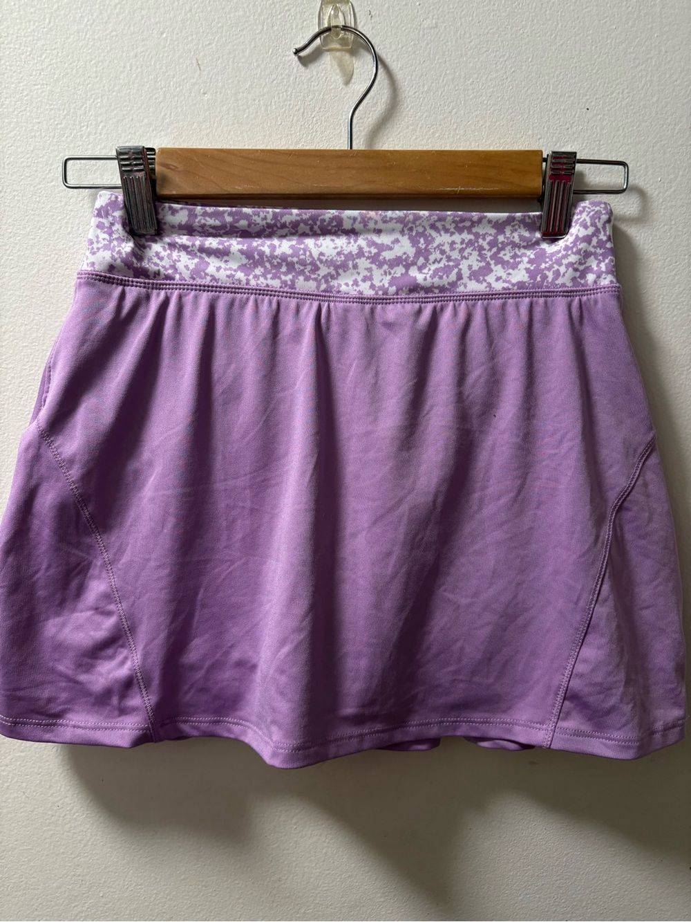 Zelos Lilac Active Skort with Printed Waistband size M